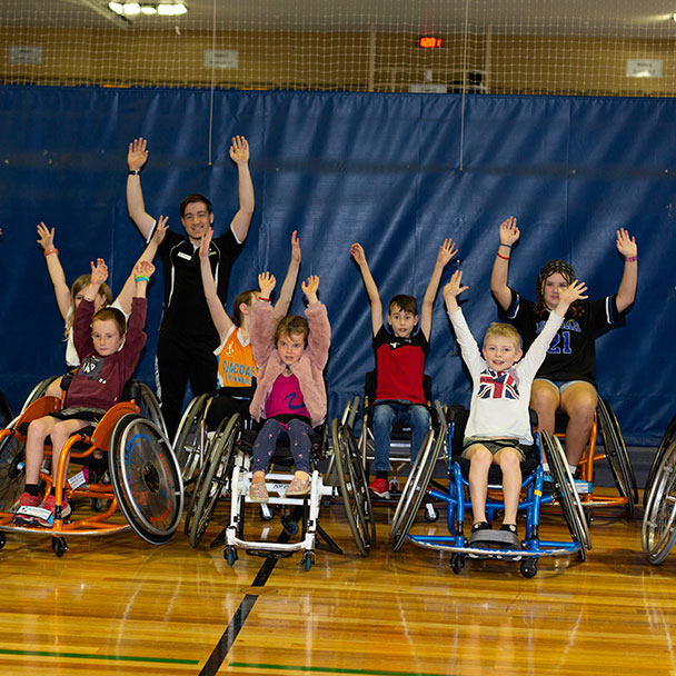 Wheelchair basketball at the Education Fair 2023