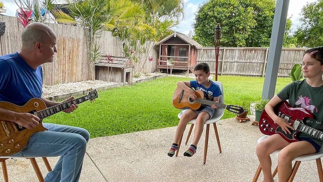 Matrix guitar school lesson in Buderim, Sunshine Coast