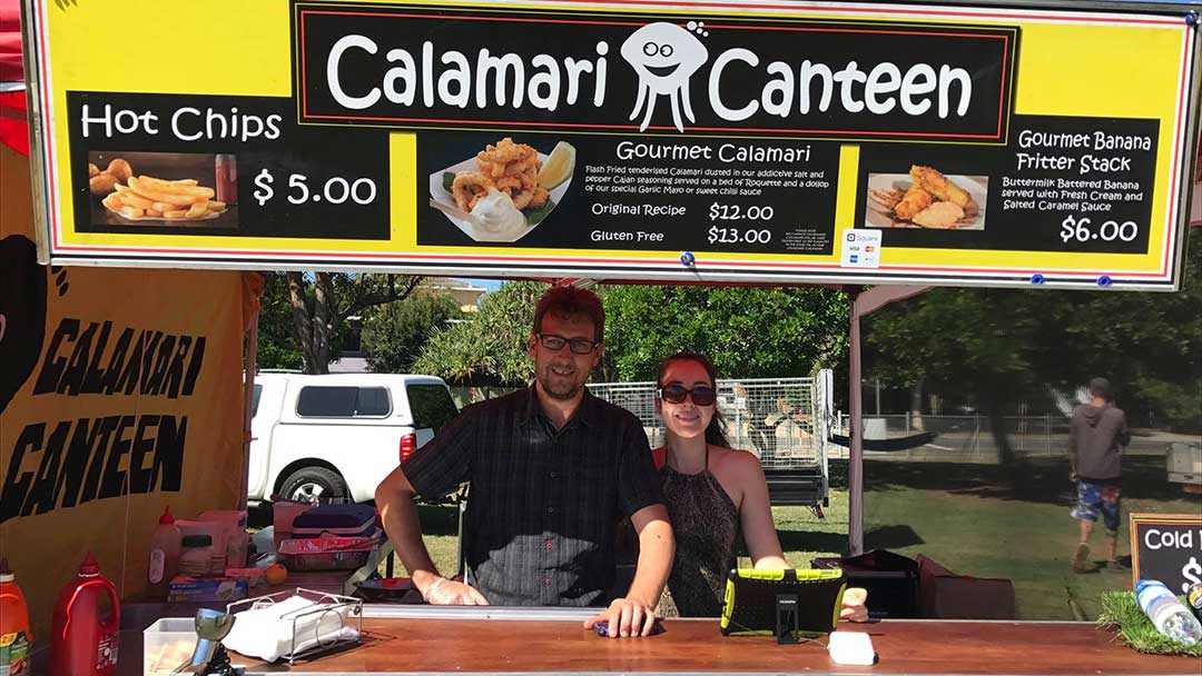 Calamari canteen, food truck Sunshine Coast