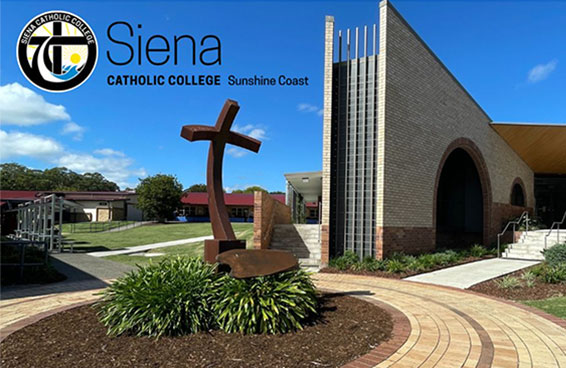 entrance to Siena Catholic College, Sunshine Coast